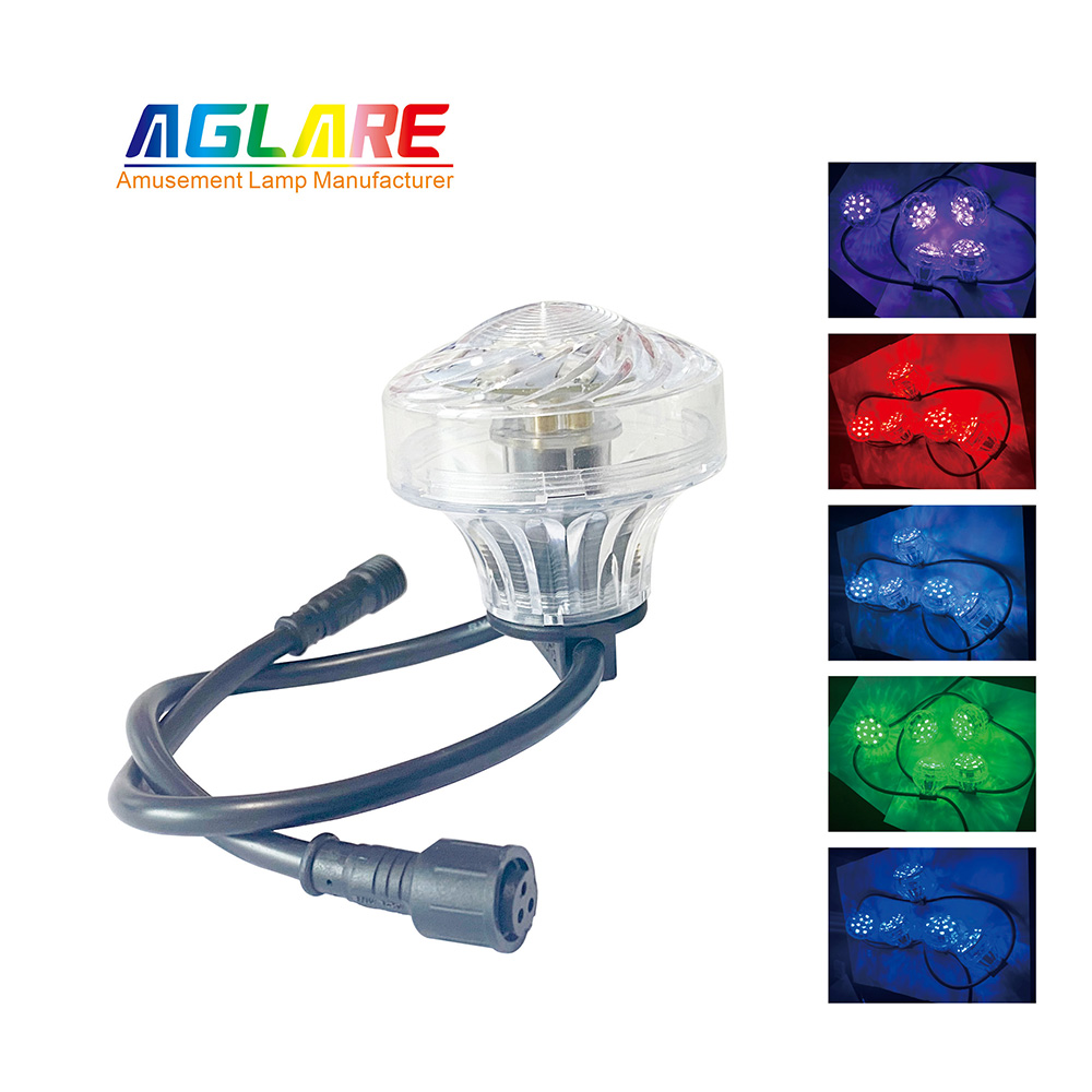 60公分18LED灯泡全彩蘑菇灯  游乐设备LED蘑菇灯光配件